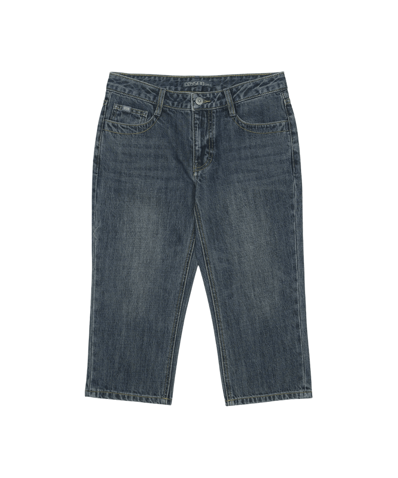 038 LOW CAPRI JEANS BLUE