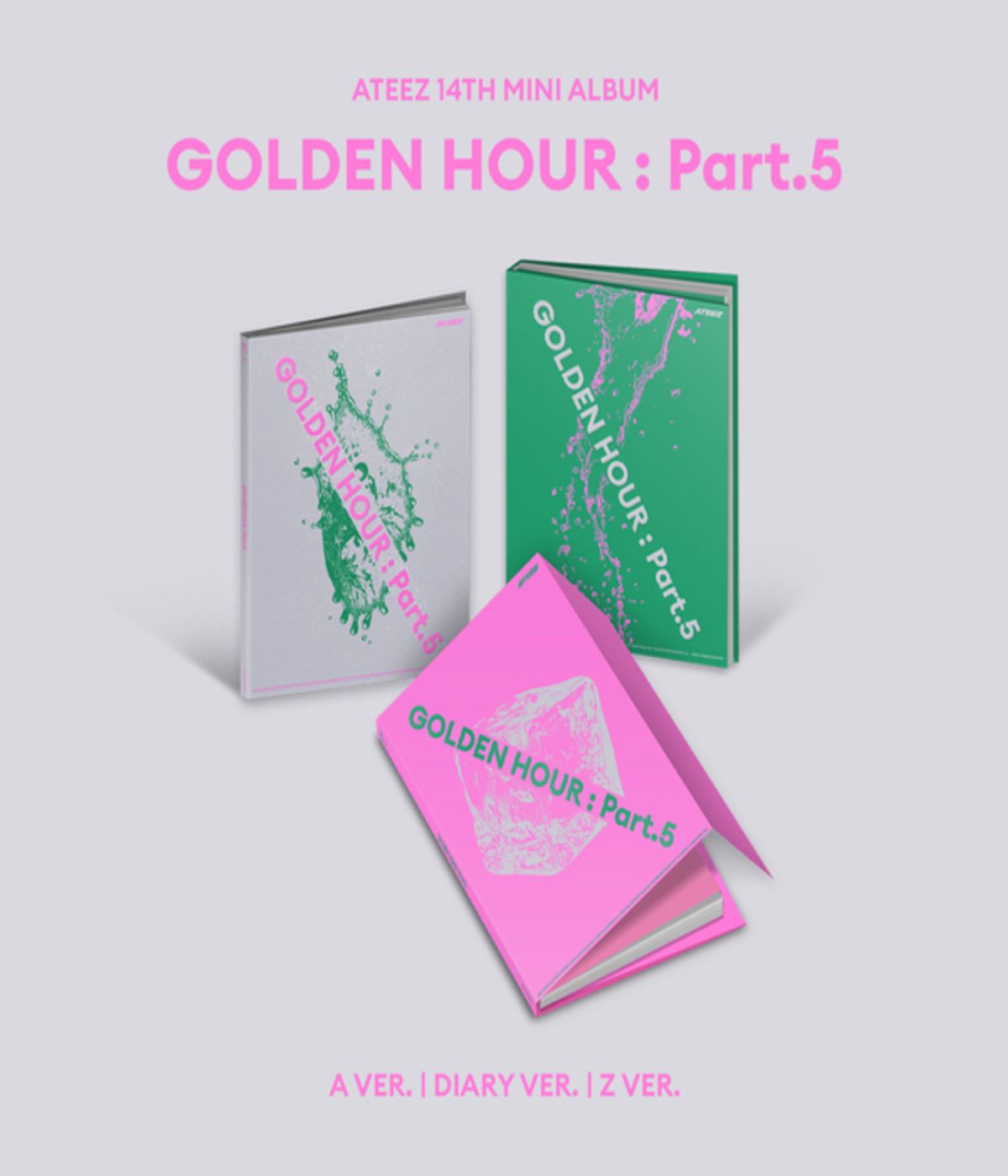 후즈팬 스토어(WHOSFAN STORE) ATEEZ(에이티즈) - 14TH MINI ALBUM [GOLDEN HOUR : Part.5] (A / DIARY / Z VER.)