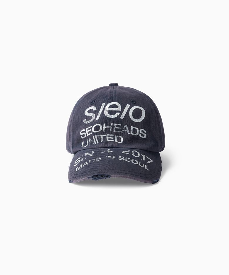 DISTRESSED VINTAGE CAP NAVY