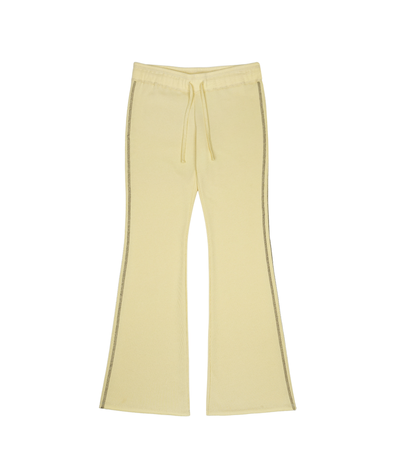 038 SLIM BOOTCUT PANTS LEMON