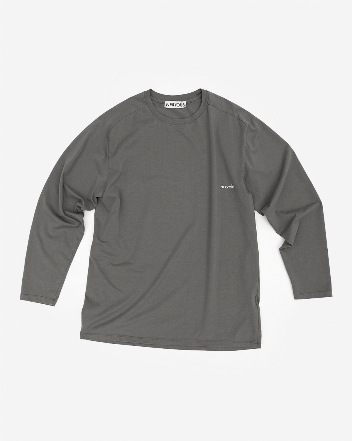 너버스(NERVOUS) LONG SLIDER T SHIRT  _  dark gray
