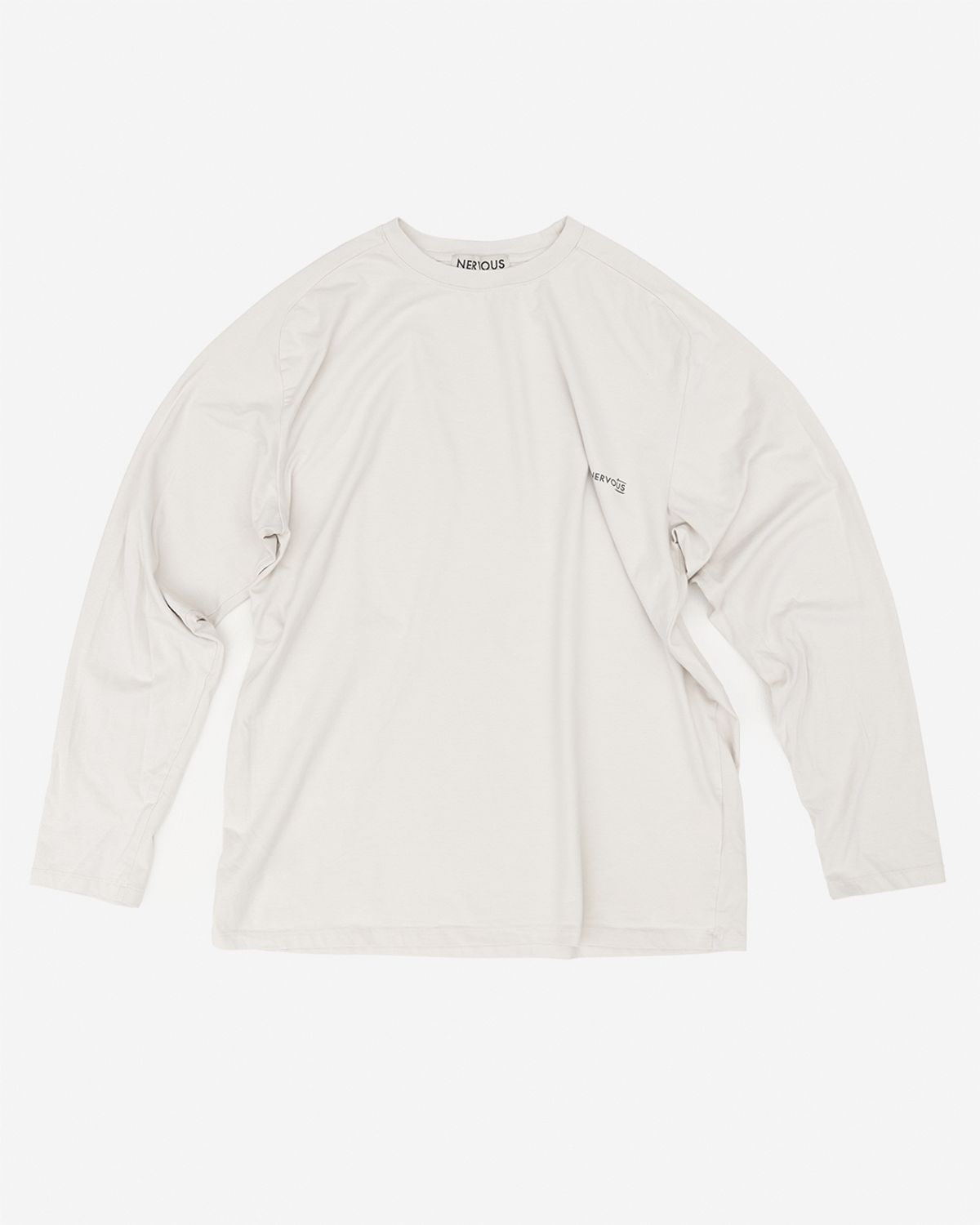 너버스(NERVOUS) LONG SLIDER T SHIRT  _  off white