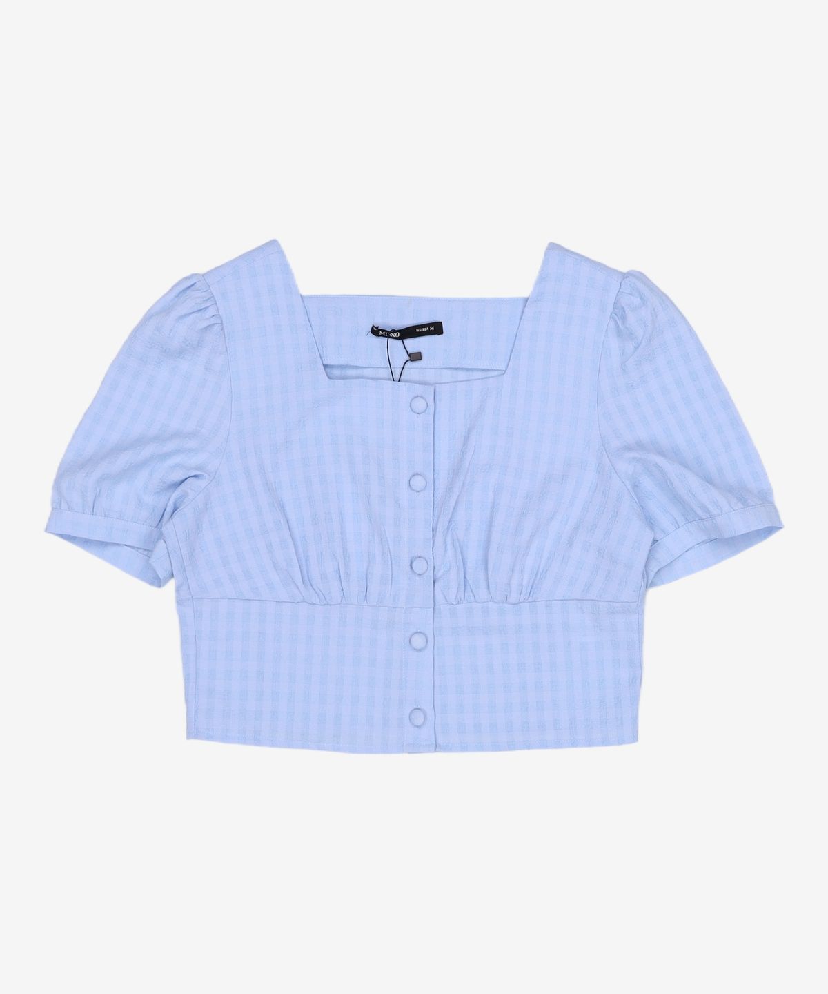 미쏘(MIXXO) [리오더]BLC423G 리오더 스퀘어넥 크롭 블라우스 MIWBWC52QG M