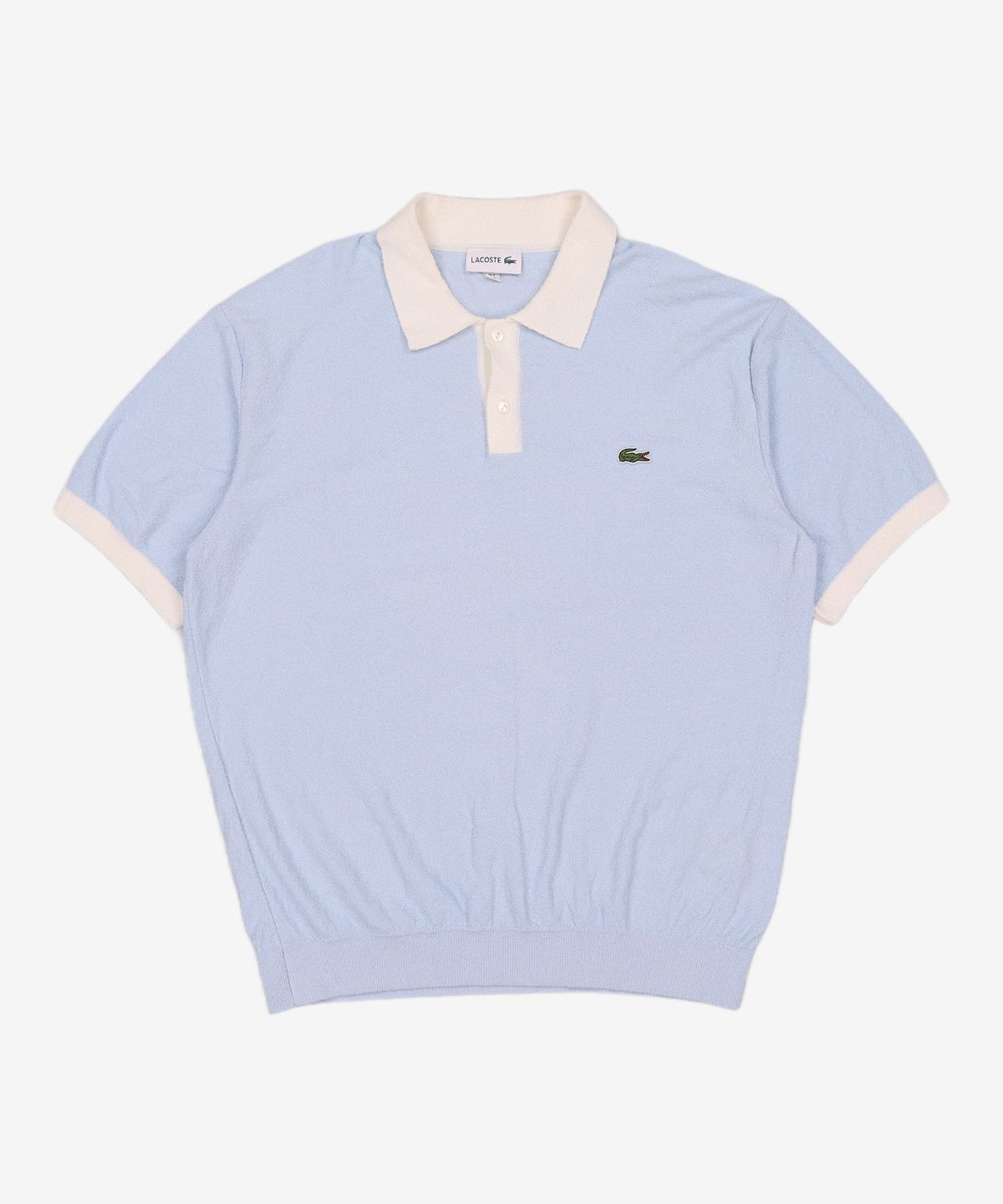 라코스테(LACOSTE) 남성 부클 반팔 스웨터 폴로 [라이트블루] 5