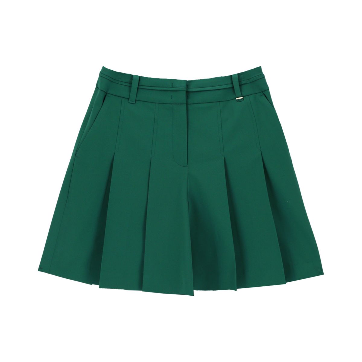 볼빅 골프웨어(VOLVIK GOLFWEAR) 여성 골프 4턱 플리츠 반바지 VLHPP401_DE