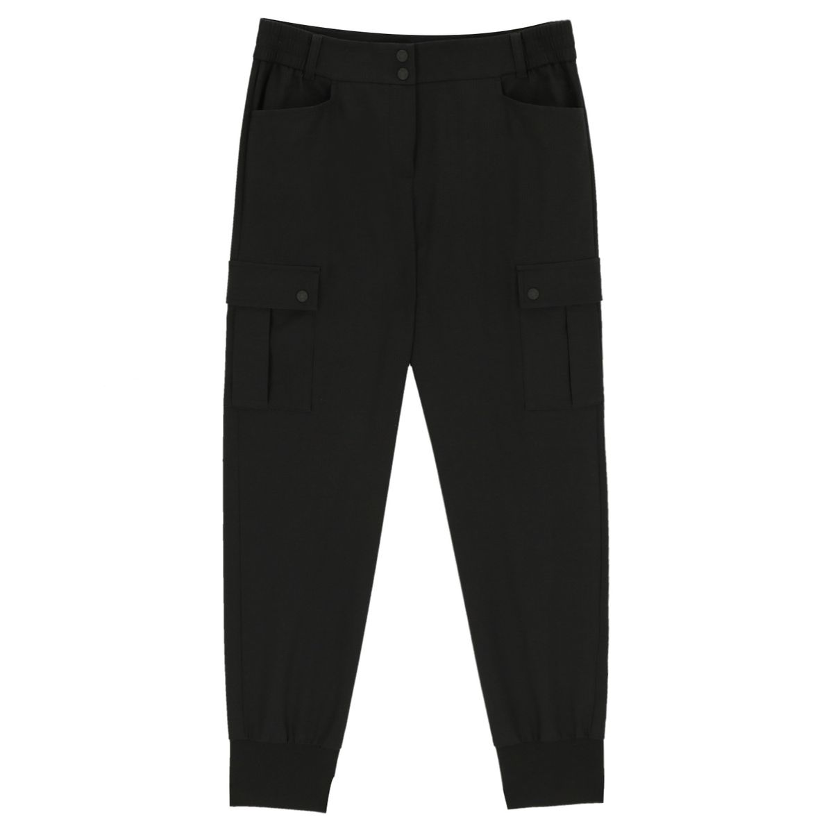 볼빅 골프웨어(VOLVIK GOLFWEAR) 여성 골프 매직립 조거팬츠 VLPTP402_BK