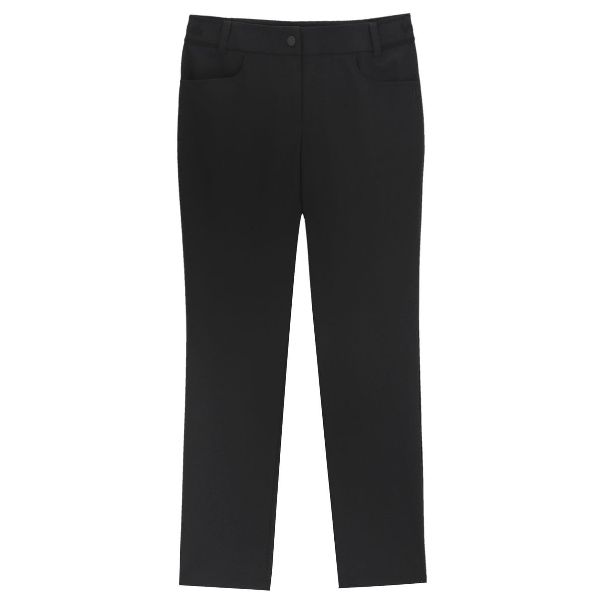 볼빅 골프웨어(VOLVIK GOLFWEAR) 여성 골프 에센셜 슬림핏 밴딩팬츠 VLPTP292_BK