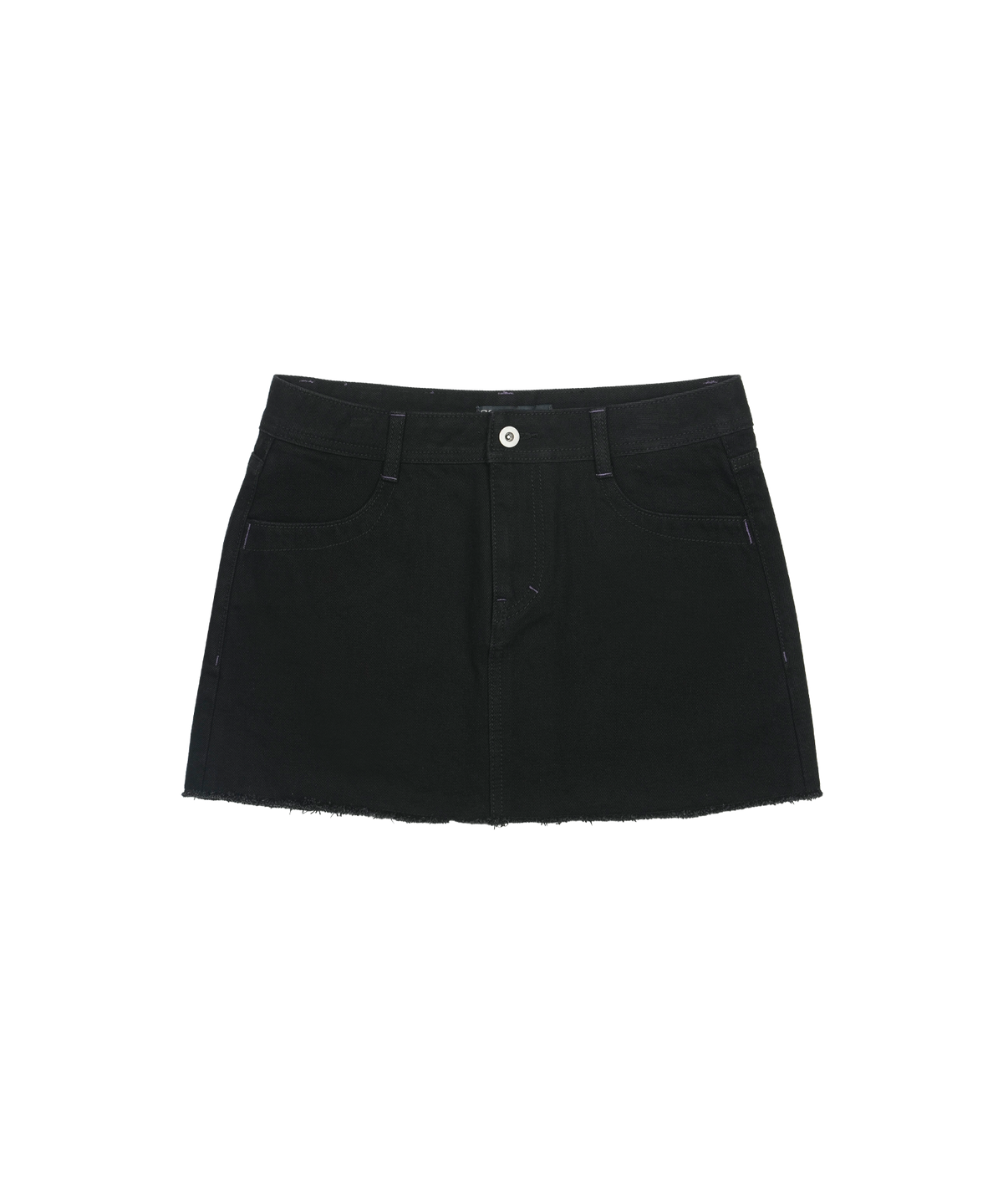 코이세이오 038(COYSEIO 038) 038 DENIM MINI SKIRT BLACK
