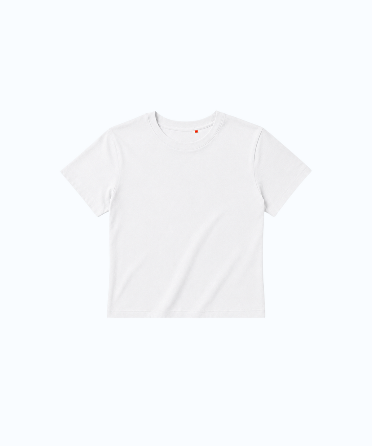 모슬루(MOSLU) Half Crop Basic TEE (White)