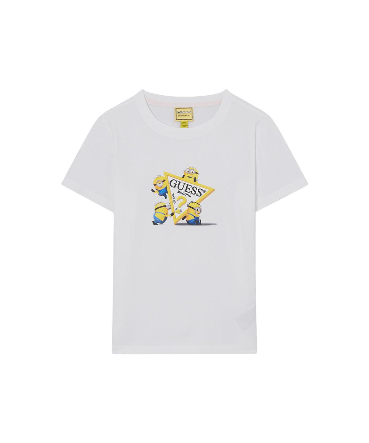 게스(GUESS) GJ X MINIONS 트라이앵글 슬림 티셔츠 YQCK2341