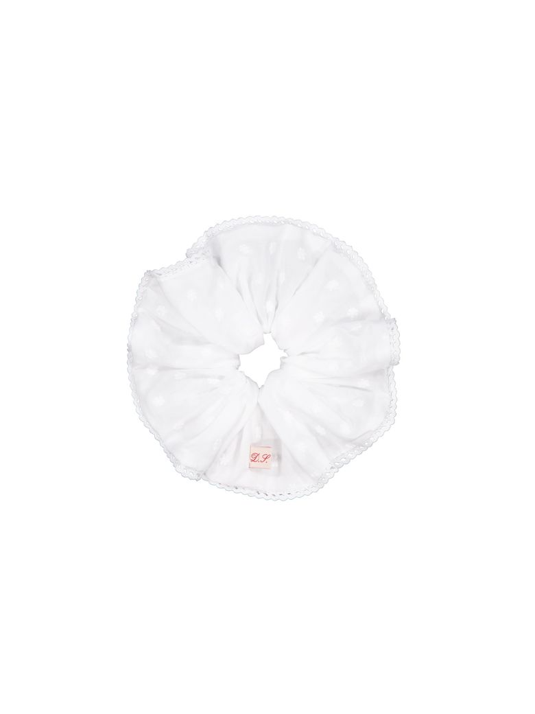 Lace Flower Scrunchie