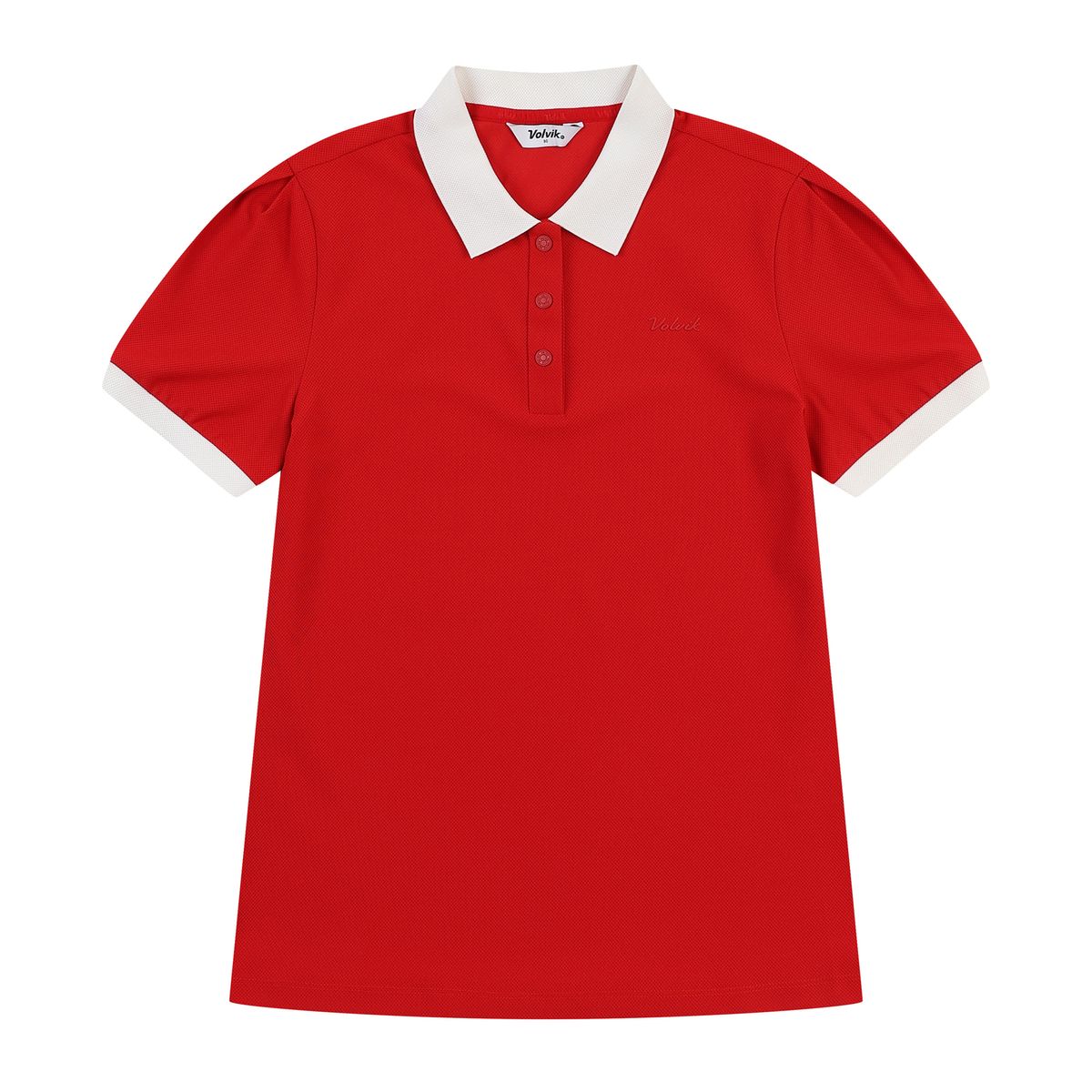 볼빅 골프웨어(VOLVIK GOLFWEAR) 여성 골프 에센셜 메쉬PQ 반팔티셔츠 VLTSP393_RE