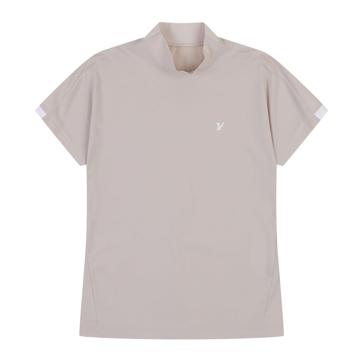 볼빅 골프웨어(VOLVIK GOLFWEAR) 여성 골프 하이넥 그램 반팔 티셔츠 VLTSP431_OT