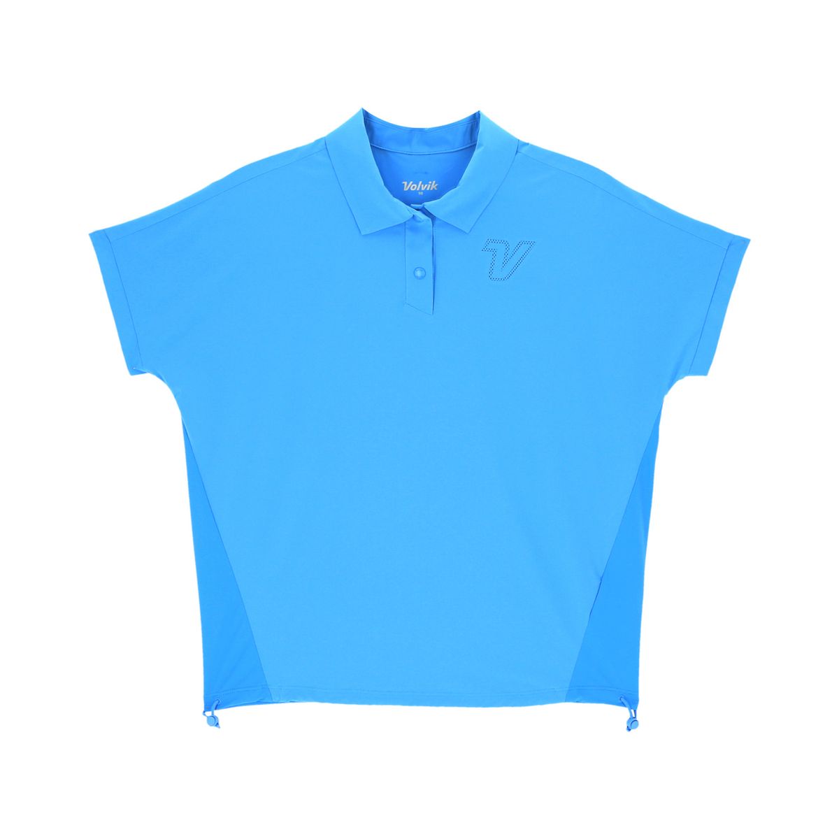 볼빅 골프웨어(VOLVIK GOLFWEAR) 여성 골프 우븐 하이브리드오버핏 반팔티셔츠 VLTSP401_AB