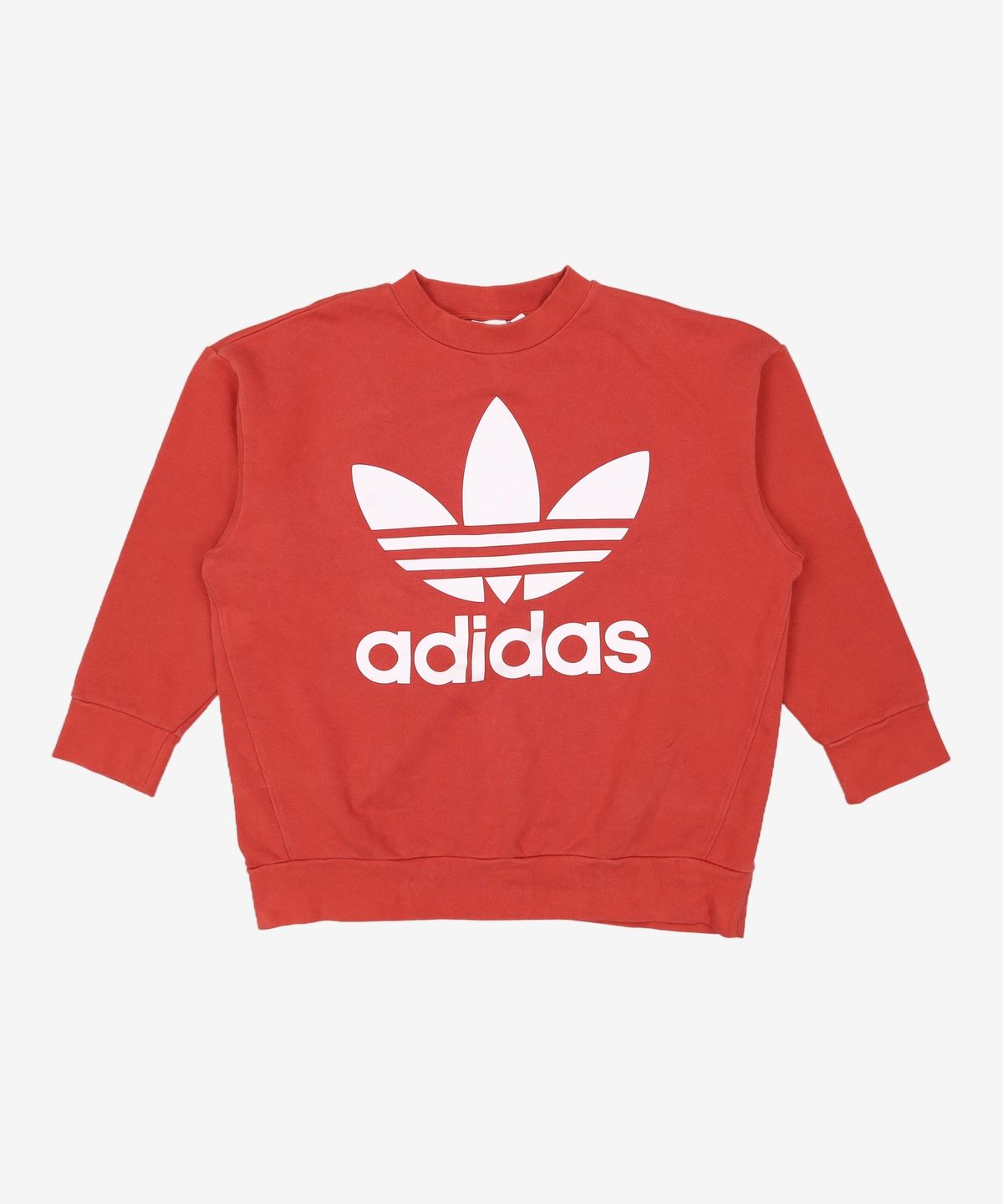 아디다스(ADIDAS) 아디컬러 오버사이즈 트레포일 스웻셔츠 - 시프트 오렌지 / DH5771 XL