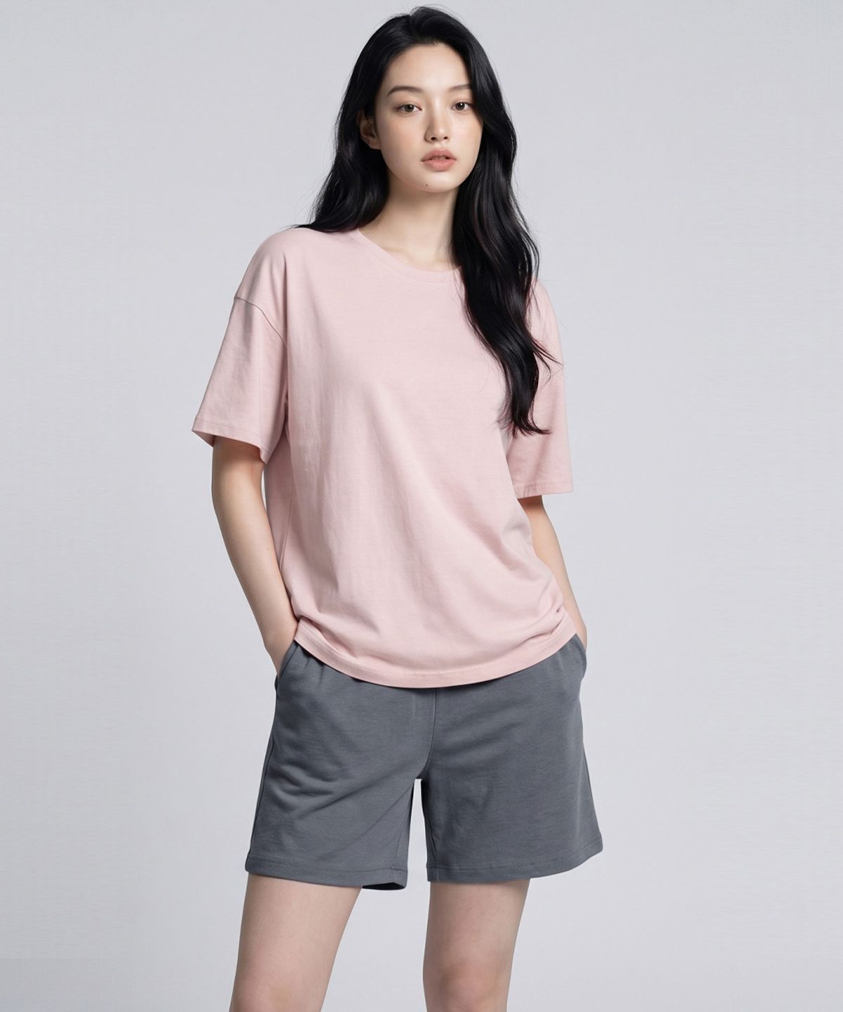 김영주 골프(KIM YOUNG JOO GOLF) 여름 소프트 캡내장 여성 홈웨어 세트 KQMLSE27