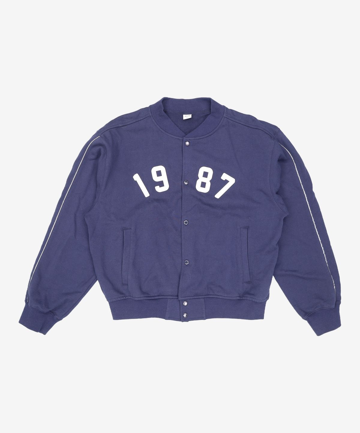 엠엠엘지(MMLG) [Mmlg] PIPING SWEAT JUMPER (AUTHENTIC NAVY) L