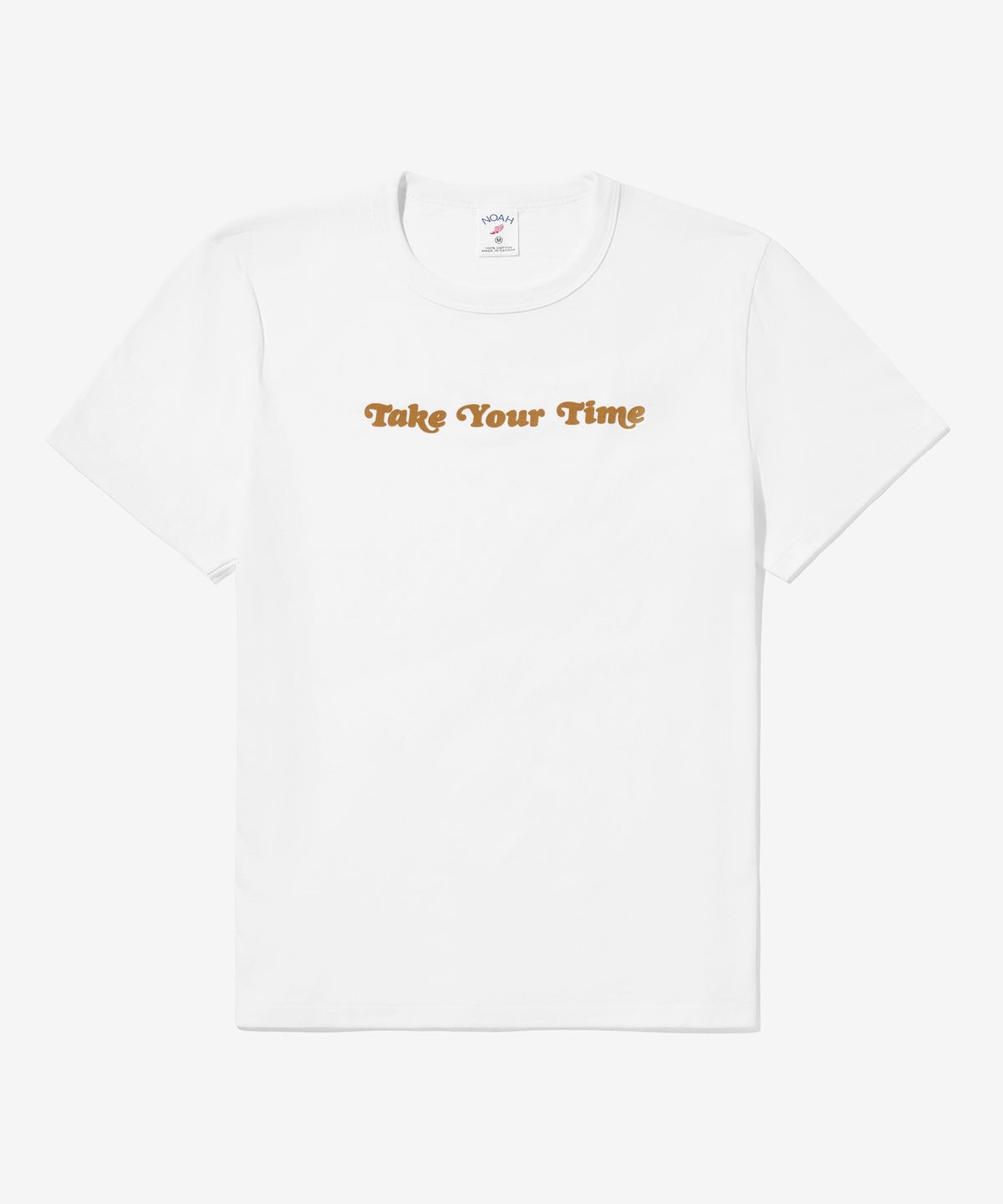 노아(NOAH) (U) 테익 유얼 타임 티 화이트 TAKE YOUR TIME TEE WHITE