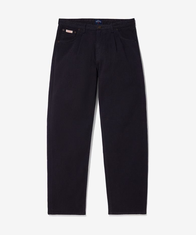 (U) 브러시드 데님 플리츠 진 다크 퍼플 BRUSHED DENIM PLEATED JEANS DARK PURPLE