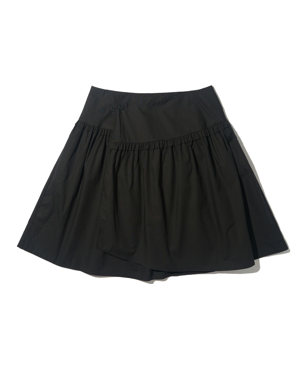 카고브로스 포 우먼(CARGOBROS FOR WOMAN) 메종 플레어 미디 스커트 (블랙)