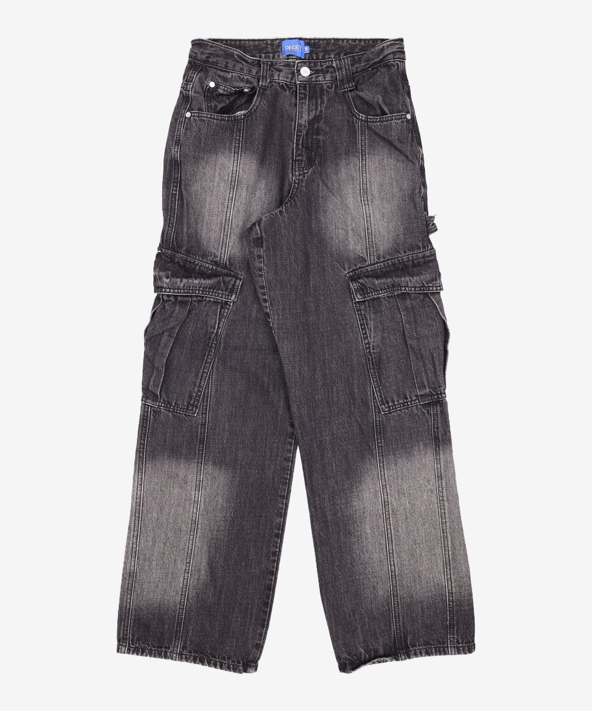 데케트(DECET) Cargo Carpenter Wide Jeans DCPT042BlackA 26