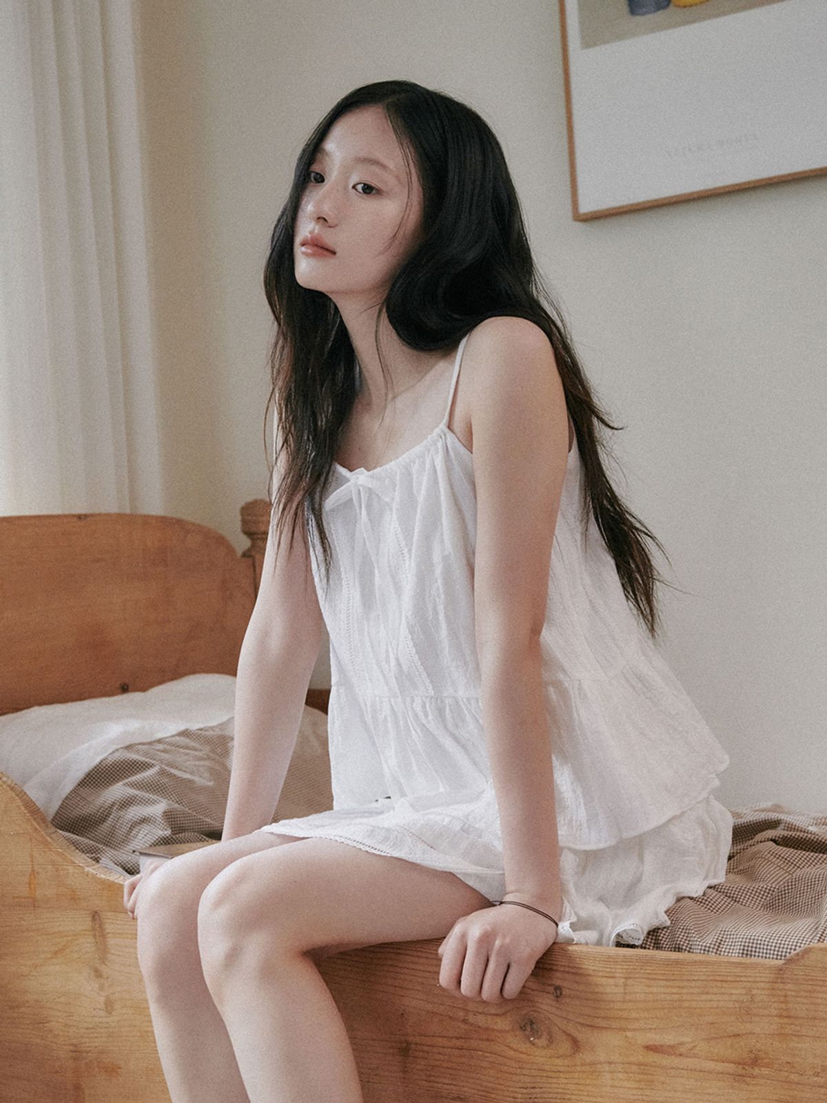 오앨(OUEL) LACE TRIM SLEEVELESS BLOUSE_WHITE