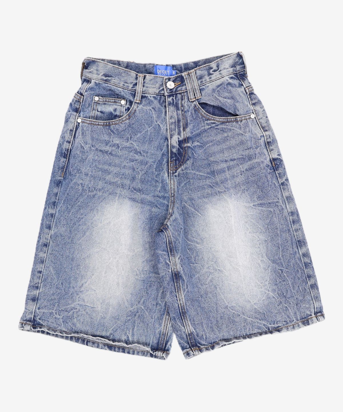 데케트(DECET) CR Wide Denim Shorts DCPT035CRYBlueB 26