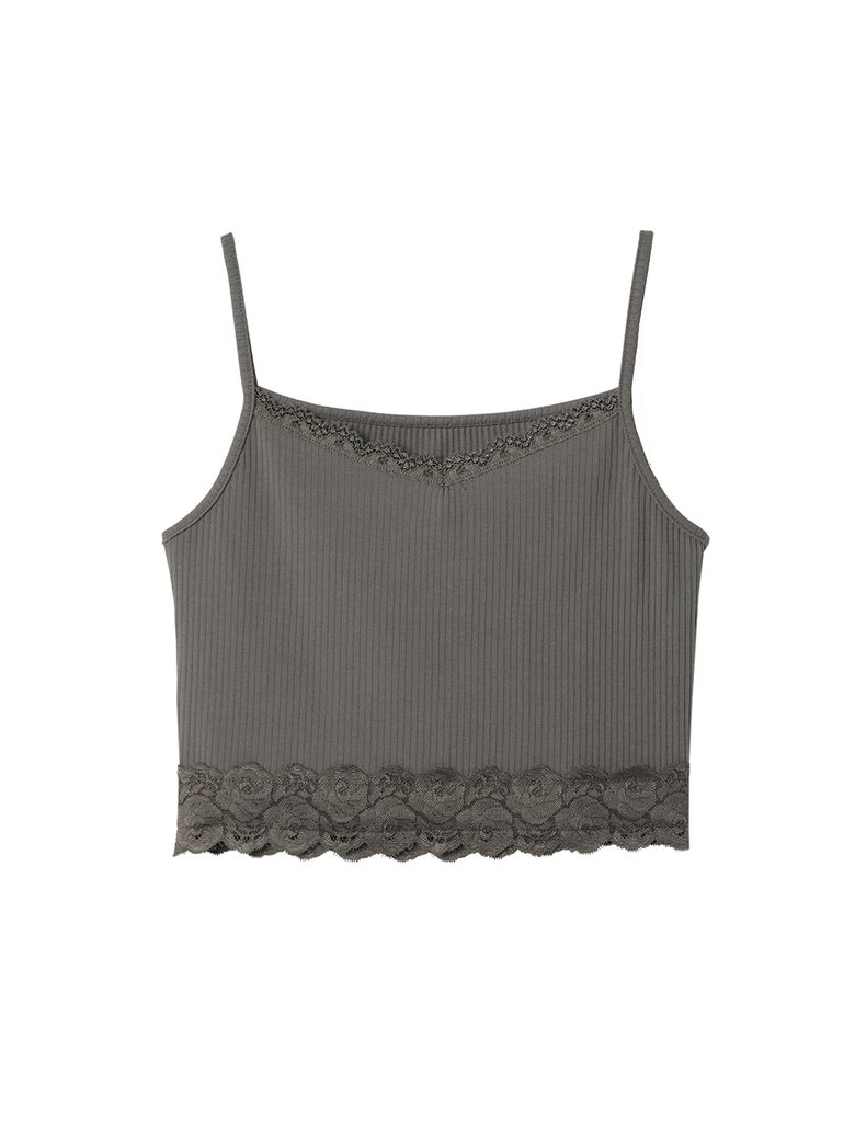 CROP SLVLESS KNIT TOP_WARM GREY