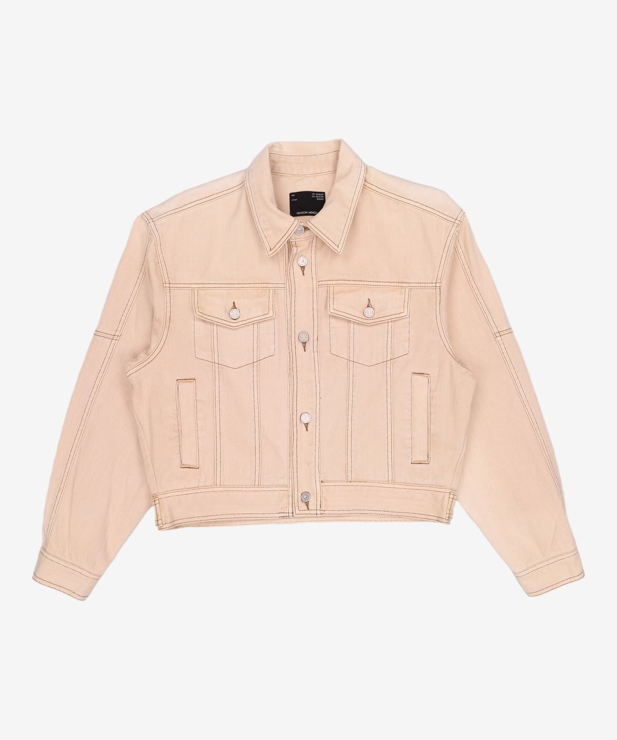 메종미네드(MAISON MINED) SAND APRICOT DYEING DENIM JACKET