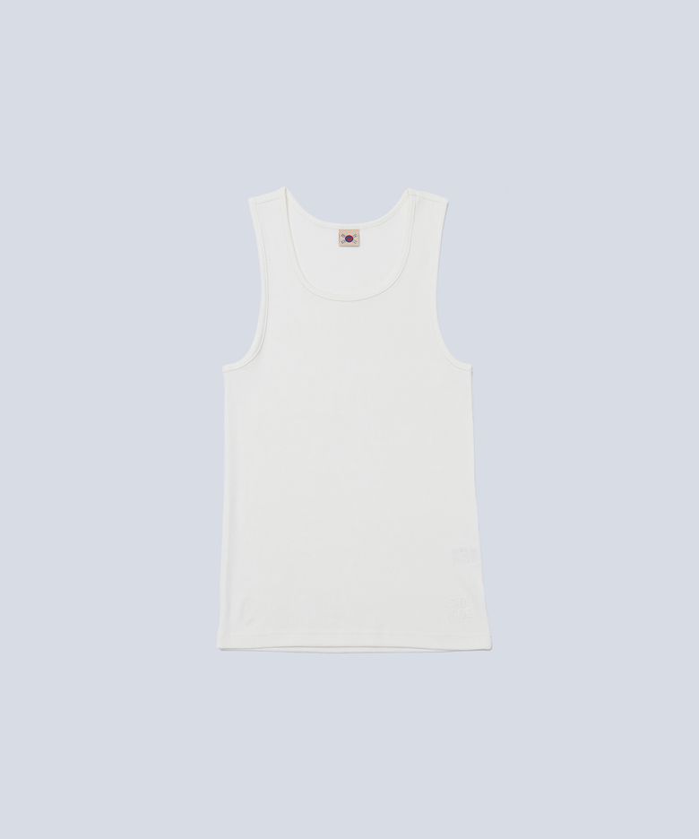 SKINNY SLEEVELESS TOP (OFF WHITE)