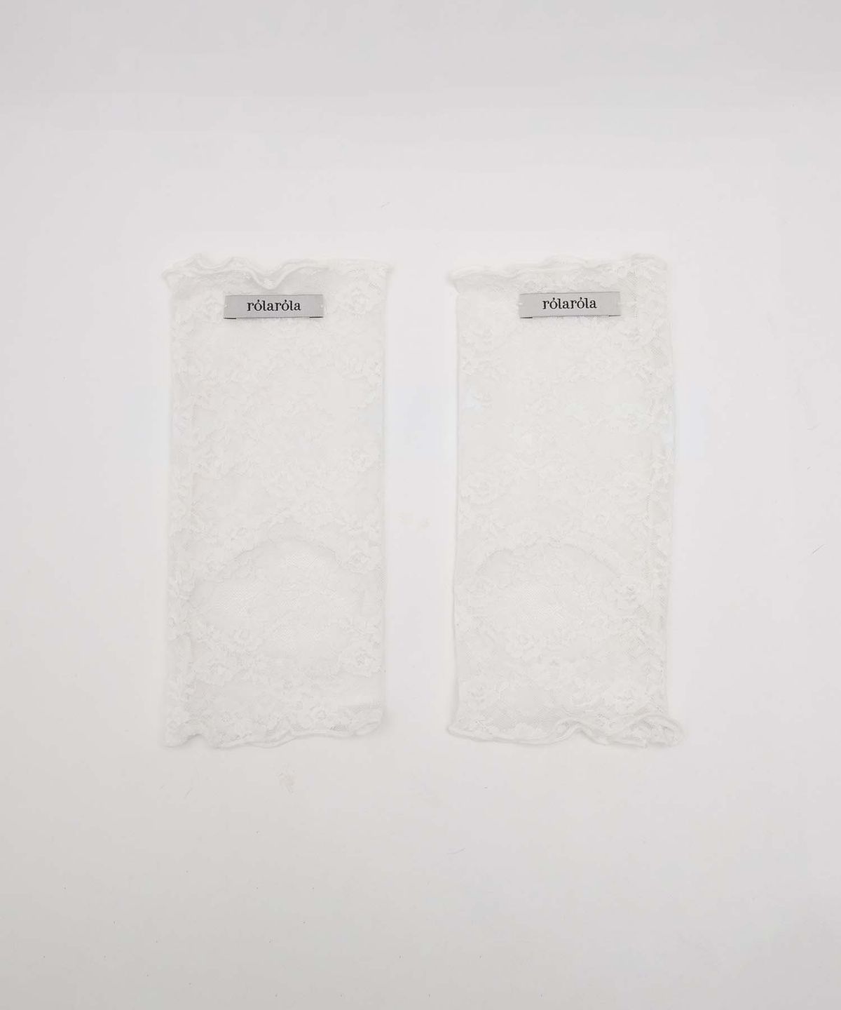 로라로라(ROLAROLA) OPEN TOE LACE LEG WARMER WHITE