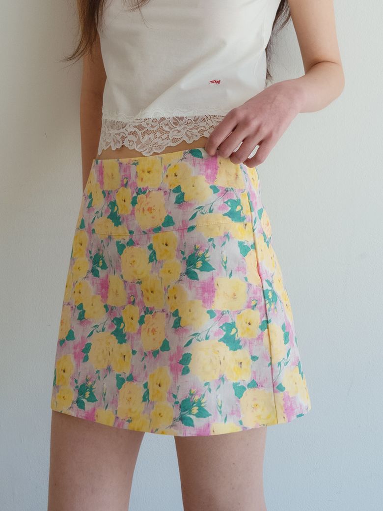 로라브 플라워 미니 스커트_Lorave Skirt