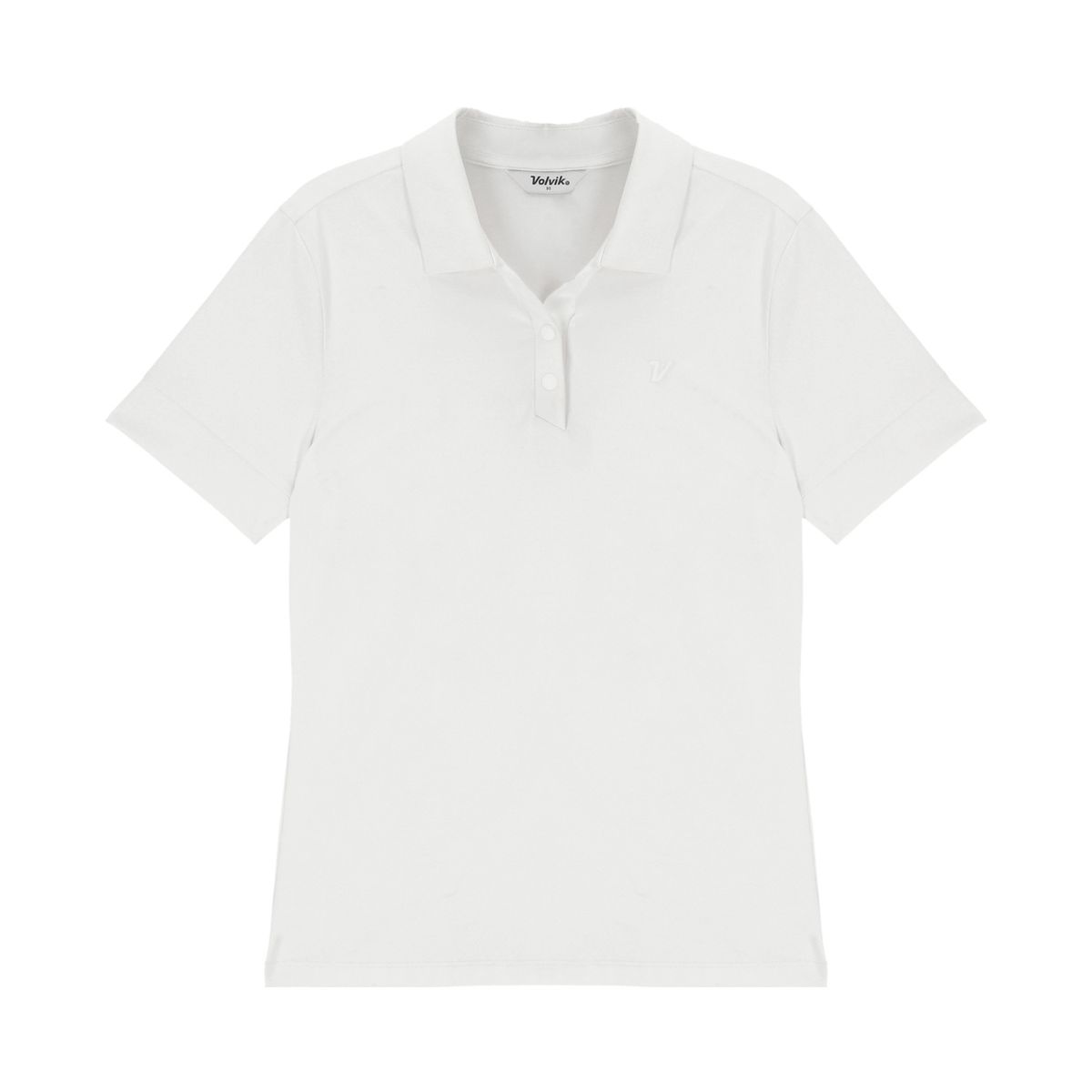 볼빅 골프웨어(VOLVIK GOLFWEAR) 여성 골프 에센셜 소매포인트 카라반팔티셔츠 VLTSP391_OW