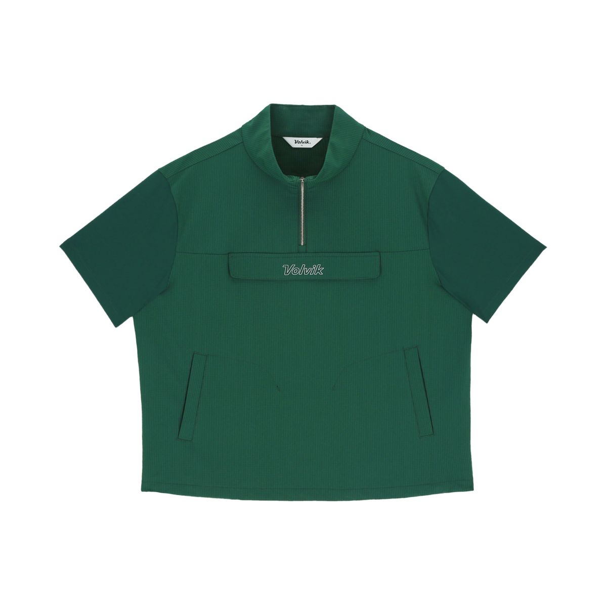 볼빅 골프웨어(VOLVIK GOLFWEAR) 여성 [STD]조직감 블럭킹 아노락 티셔츠 VLTSQ395_DE