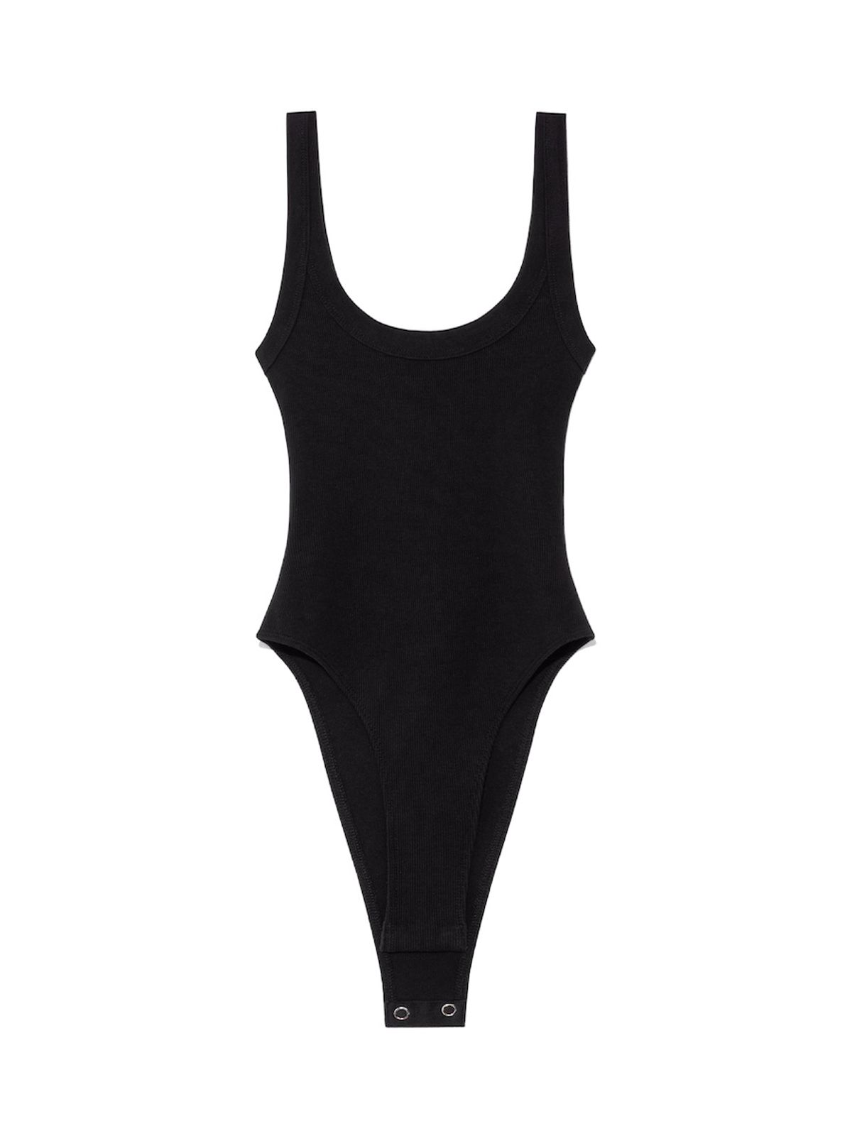글로니(GLOWNY) G SCOOP NECK BODYSUIT (BLACK)