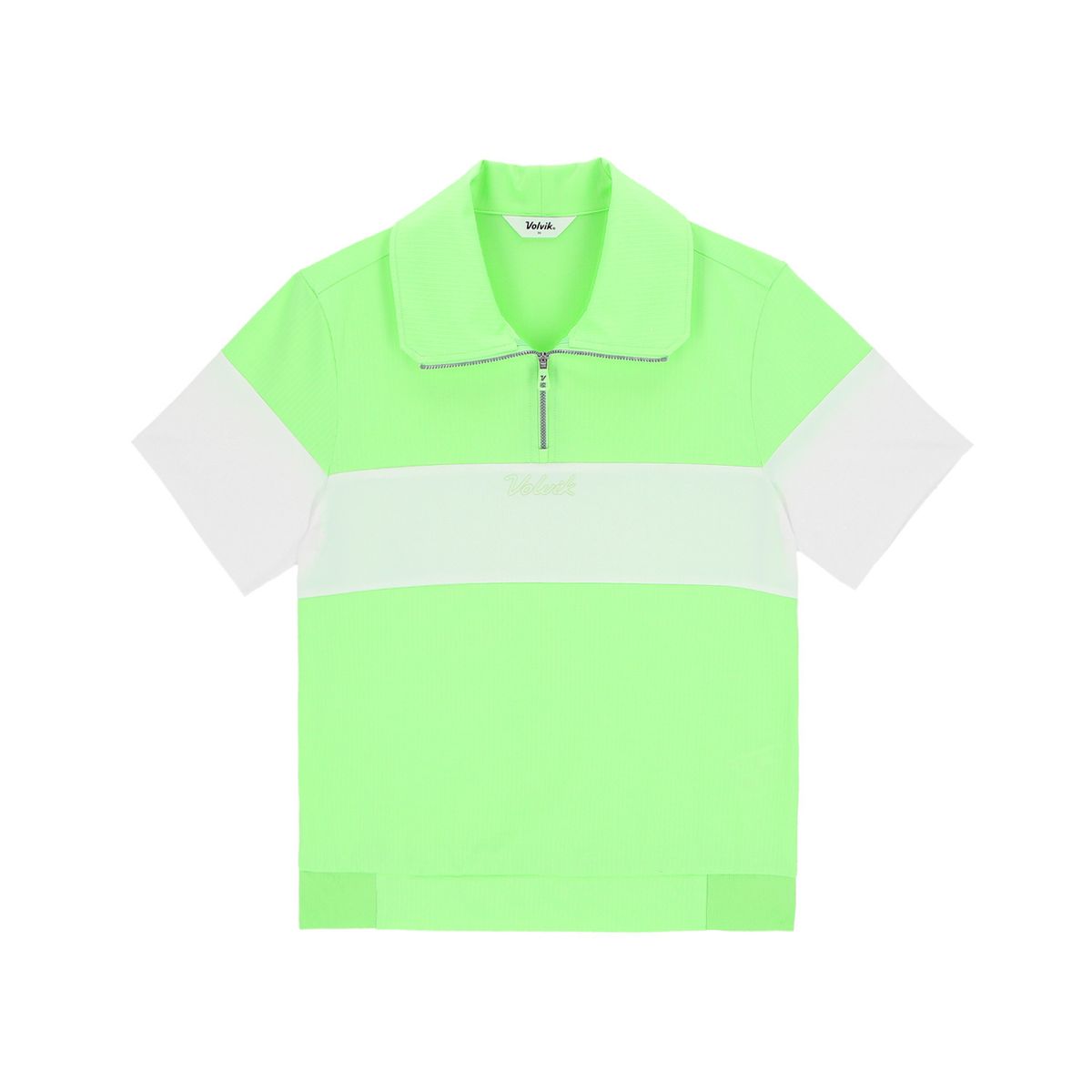 볼빅 골프웨어(VOLVIK GOLFWEAR) 여성 블럭킹 아노락 티셔츠 VLTSQ302_LM