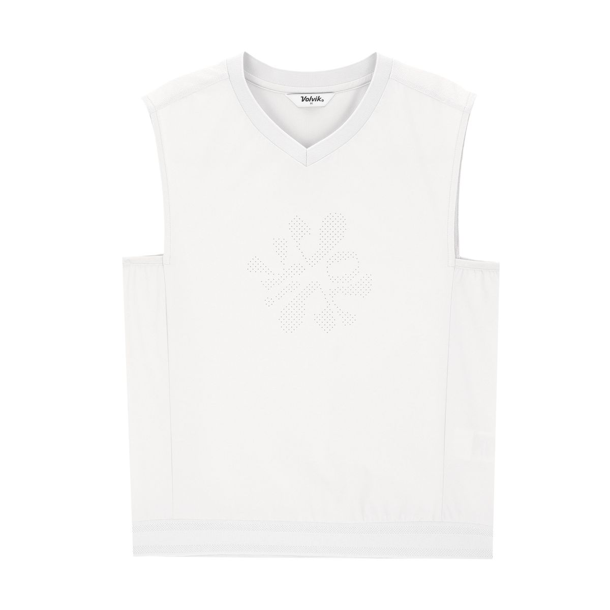 볼빅 골프웨어(VOLVIK GOLFWEAR) 여성 골프 경량 하이브리드 V넥 베스트 티셔츠 VLTSP501_LG