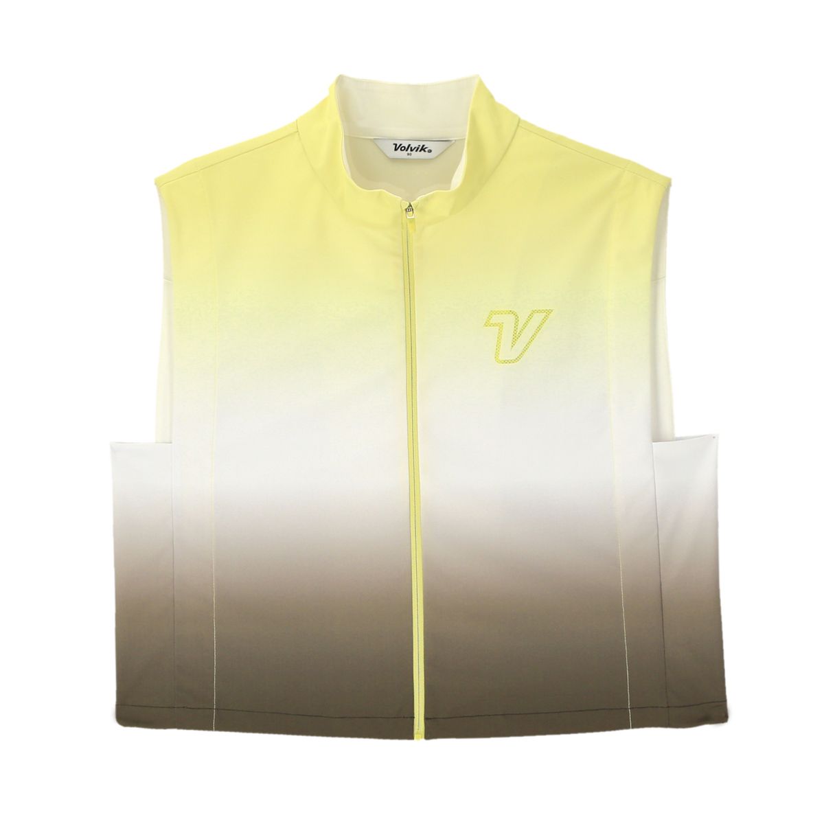 볼빅 골프웨어(VOLVIK GOLFWEAR) 여성 골프 그램하이넥 그라데이션집업 VLTSP533_YE
