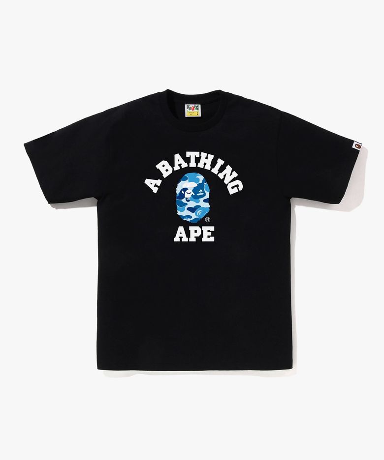 ABC 카모 콜리지 티셔츠(M) BLACK/BLUE