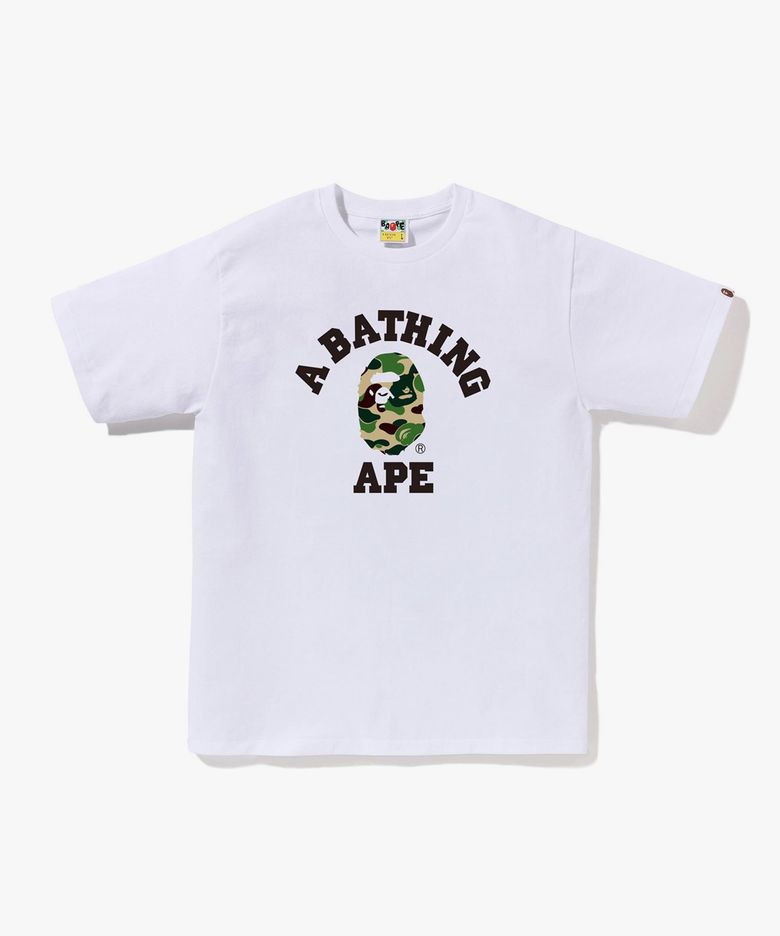ABC 카모 콜리지 티셔츠(M) WHITE/GREEN