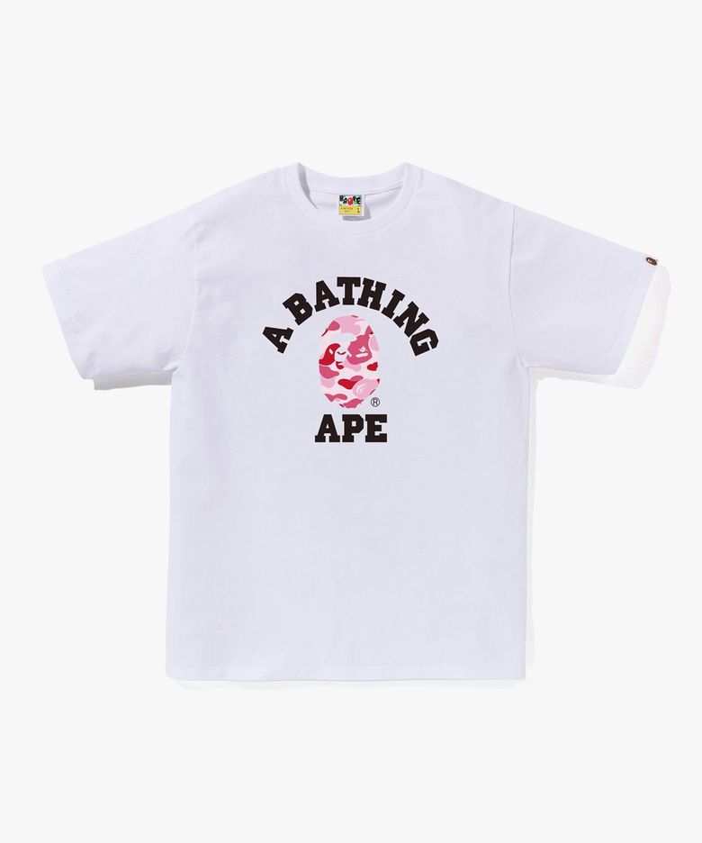 ABC 카모 콜리지 티셔츠(M) WHITE/PINK