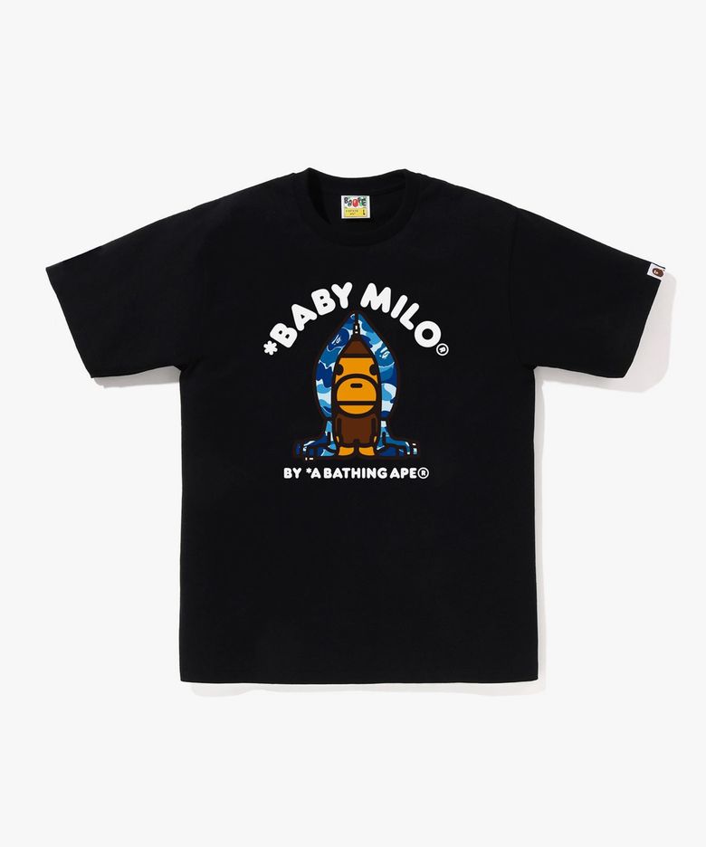 ABC 카모 마일로 후드 티셔츠(M) BLACK/BLUE