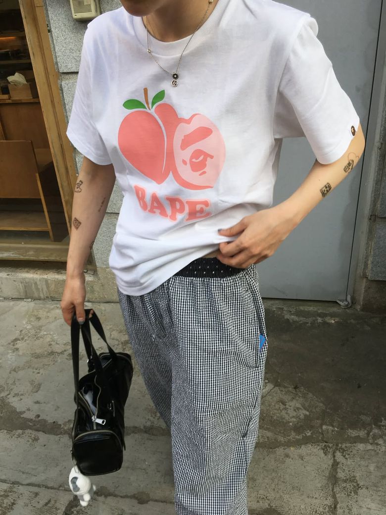 베이프 피치 티셔츠(W) WHITE