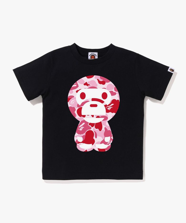 ABC 카모 빅 베이비 마일로 티셔츠(KIDS) BLACK/PINK