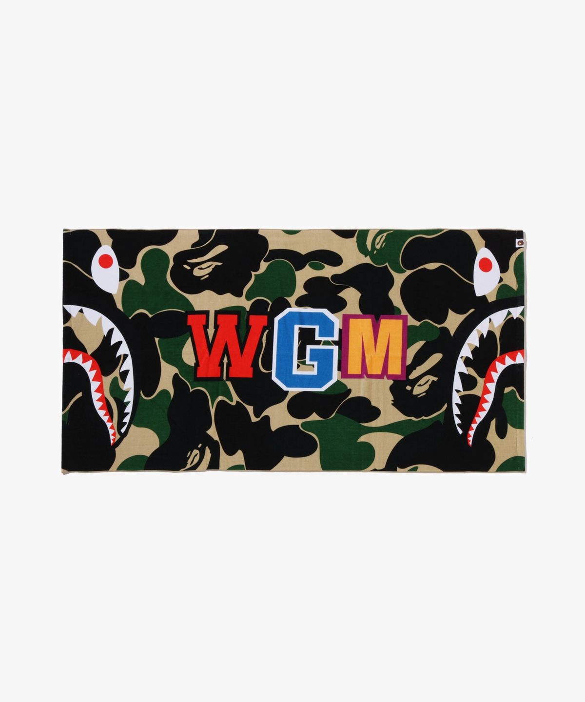 베이프(BAPE) ABC 카모 샤크 피치 타월 GREEN