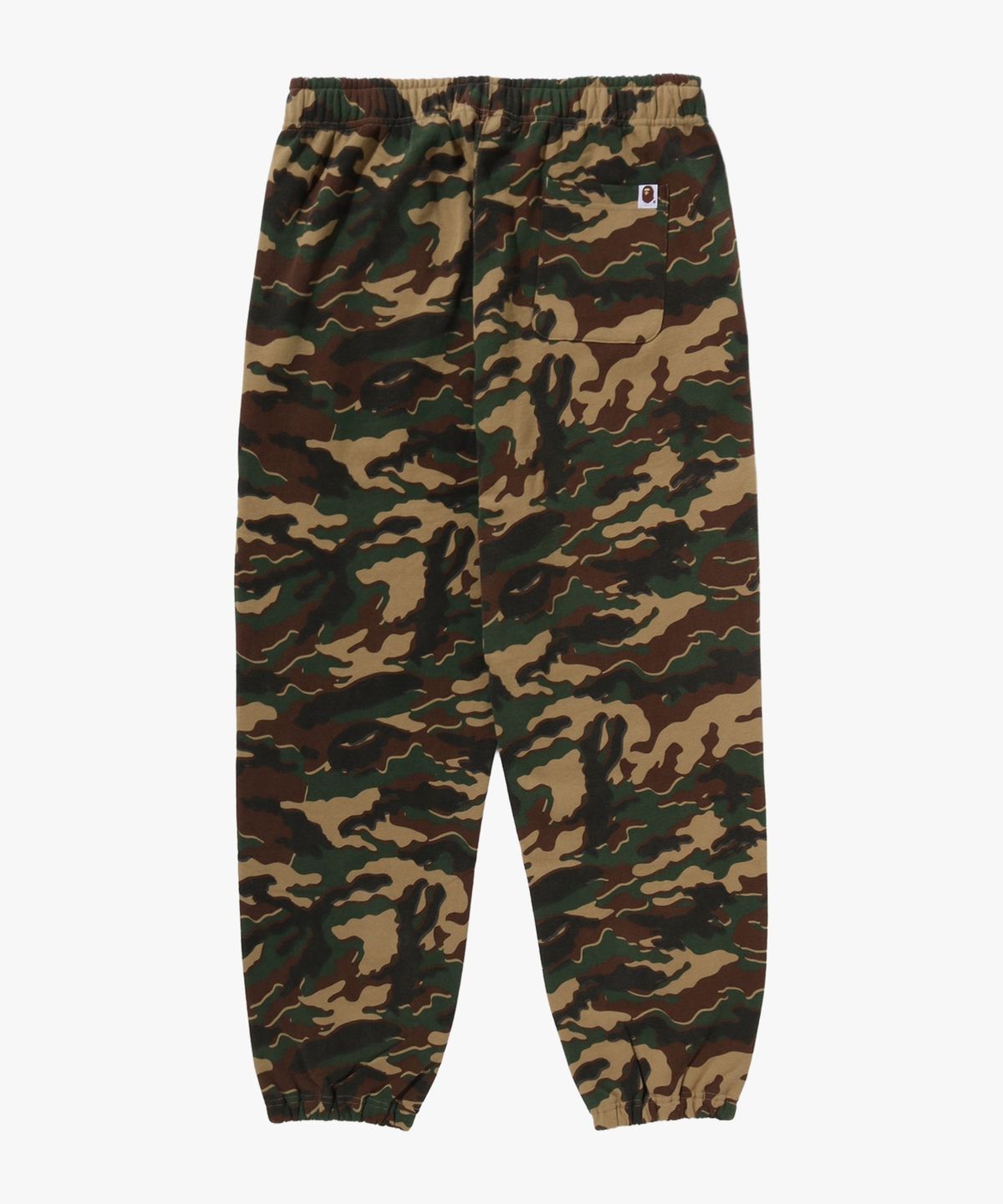 베이프(BAPE) 글리치 우드랜드 카모 릴렉스드 핏 스웨트 팬츠(M) GREEN
