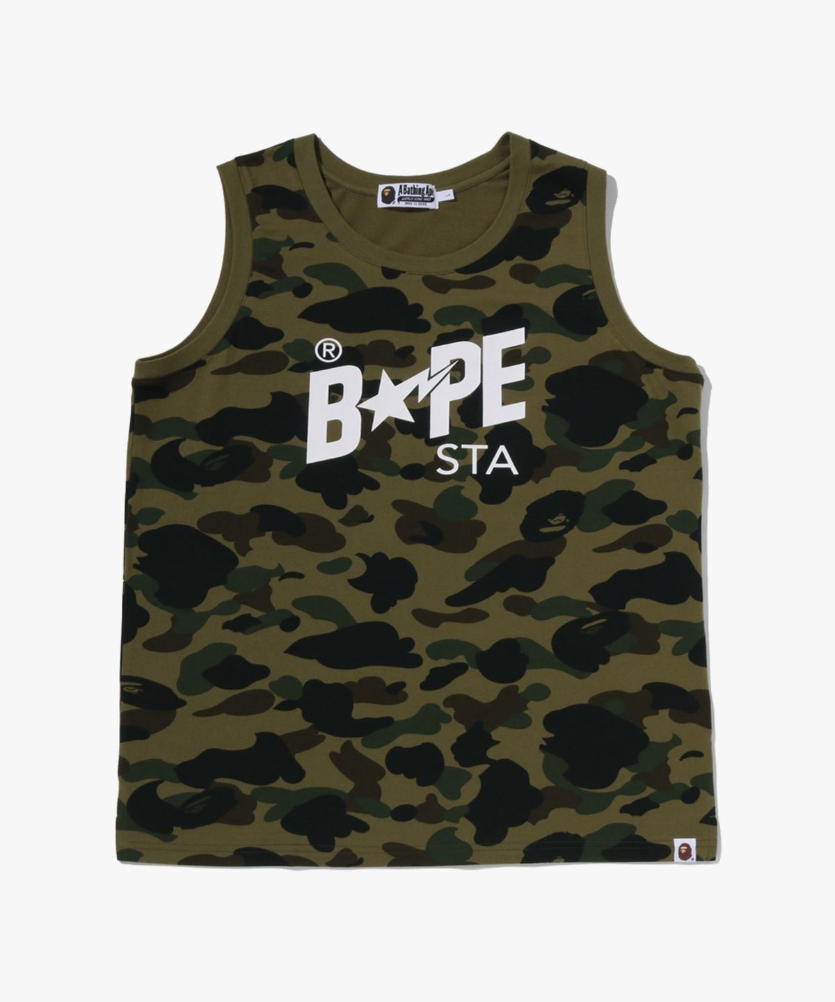 베이프(BAPE) 퍼스트 카모 베이프 스타 탱크 탑(M) GREEN