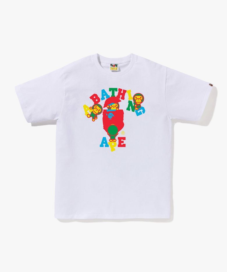 컬러 콜리지 마일로 티셔츠(M) WHITE