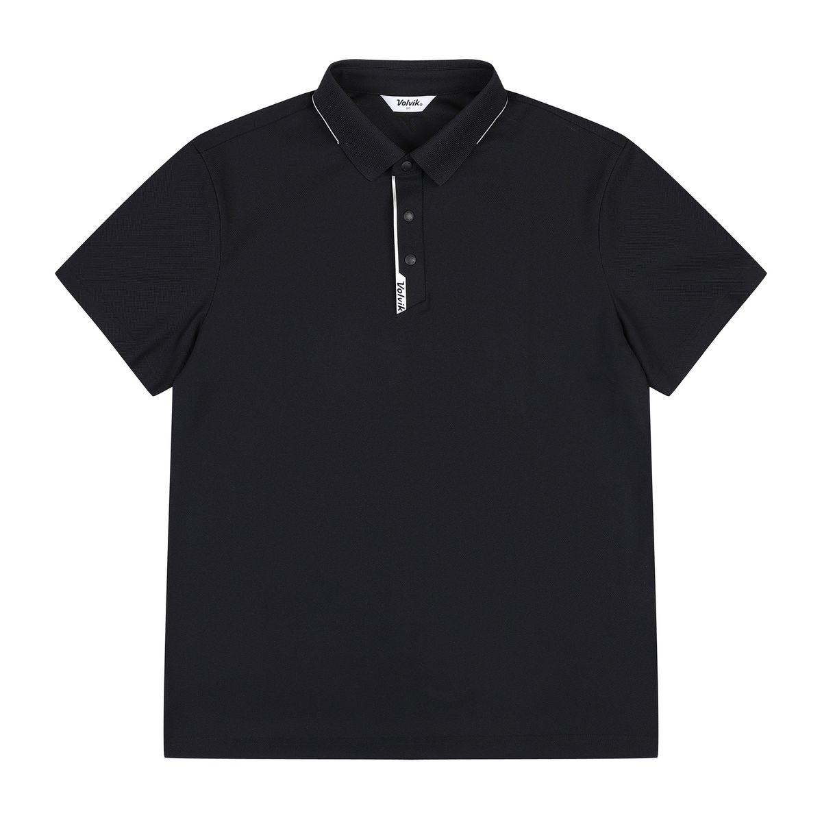 볼빅 골프웨어(VOLVIK GOLFWEAR) 남성 골프 에센셜 메쉬PQ 요꼬에리 티셔츠 VMTSP491_BK