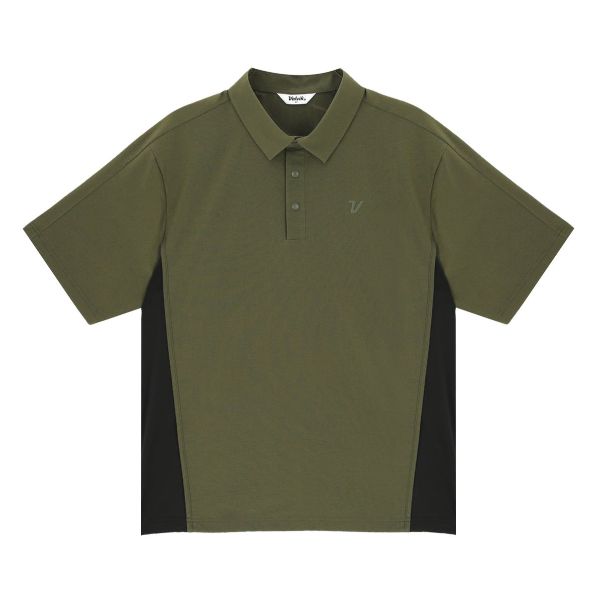 볼빅 골프웨어(VOLVIK GOLFWEAR) 남성 골프 매직홀 우븐믹스 제에리 반팔 티셔츠 VMTSP451_KH